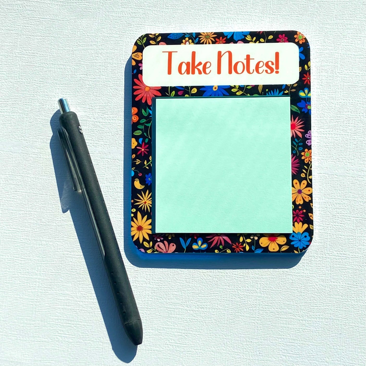 Notepad Holder-Flower Power